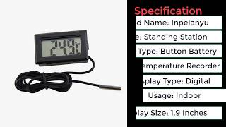 Best Digital LCD Thermometer for Fridges Freezers [upl. by Ivers428]