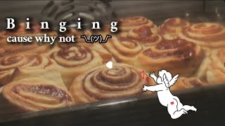 TW BP Binging on homemade cinnamon rolls🫶🏻 [upl. by Acinomahs696]