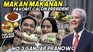 MAKAN MAKANAN FAVORIT CALON PRESIDEN GANJAR PRANOWO  PECEL LELE NO DEBAT [upl. by Nessaj]