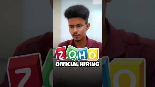 ZOHO Off campus drive  Any degree Job zoho shorts [upl. by Euqimod]