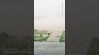 50 MPH Wind with Hail and Rain blowing in sideways in Texas today [upl. by Ilise867]