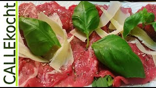 Perfektes Carpaccio schneiden klopfen und zubereiten  Rezept einfach mal selber machen [upl. by Hailee]