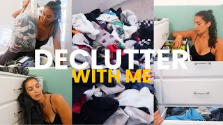 DECLUTTER WARDROBES amp DRAWERS WITH ME  ultimate decluttering motivation July 2023 [upl. by Nnyroc493]