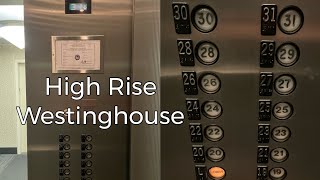 1983 Westinghouse High Rise Elevators  One Cleveland Center  Cleveland OH [upl. by Merriam327]