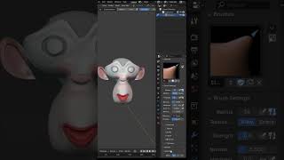 sculpt mirror mesh in Blender blenderustad [upl. by Chitkara182]