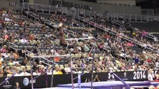 Aria Brusch  Uneven Bars  2014 PampG Championships  Jr Women Day 1 [upl. by Trebo621]