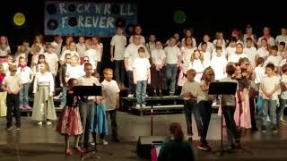 Galesville Elementary 3rd 4th and 5th grade concert Rock And Roll Forever [upl. by Nirmak]