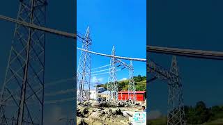 Insulator string stringing and insulation testing 220kV 220kV InsulatorStringing InsulationTest [upl. by Sarilda549]