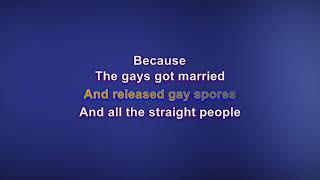 Gays got married  Karaoke [upl. by Irena]