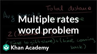 Multiple rates word problem  Ratios proportions units and rates  PreAlgebra  Khan Academy [upl. by Ahgem682]