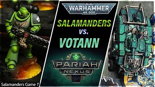 Salamanders vs Leagues of Votann  Warhammer 40k Battle Report  Salamanders Game 7 [upl. by Rai95]