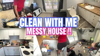 NEW CLEAN WITH ME  MESSY HOUSE CLEANING  CLEANING MOTIVATION 2024 JUSTSIMPLYDINAA [upl. by Licht]