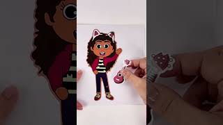 Gabbys Dollhouse DIY Make Your Own Face Stickers ASMR cooltoys [upl. by Aicilec]