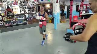 Peewee Boxing Class at Johns boxing gym located in the Bronx and taught by Coach Sergio LeBron [upl. by Werdnael]