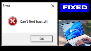 Can’t find bass dll Error on Windows 11  10 Fixed [upl. by Allveta520]