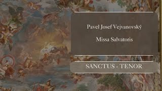 PJ Vejvanovský  Missa Salvatoris  Sanctus  TENOR [upl. by Aderb]