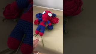 crochet crocheting spiderman processvideo fy viral [upl. by Melena]