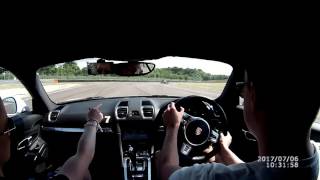 Fast laps around Thruxton driving experience in Porsche Cayman [upl. by Gosser887]