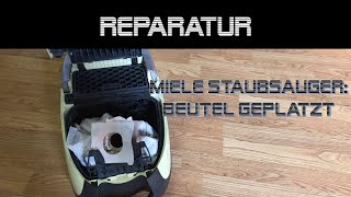 Miele Staubsauger Reparatur Beutel geplatzt  danprogramming [upl. by Licastro705]