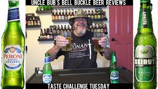 Taste Challenge Tuesday  Beirut  Premium Pilsner 46 vs Peroni 5 [upl. by Miki]