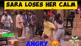 SARA LOSES HER CALM BIGG BOSS 18 PROMO Sara khan damage Housemates is angrysarakhan [upl. by Rediah749]