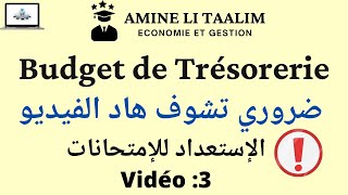 Budget de Trésorerie  ضروري تشوف هاد الدرس مهم جدا [upl. by Llertnek835]