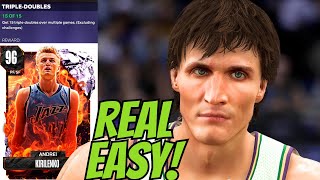 How To get 15 Triple Double In NBA 2k24 MyTeam For Pink Diamond Andrei Kirilenko [upl. by Navnod]