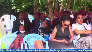 David Wainaina Kinyajui Funeral service [upl. by Auqcinahs73]