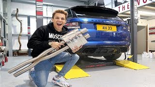 MY NEW RANGE ROVER SVR EXHAUST IS HERE [upl. by Nalepka]