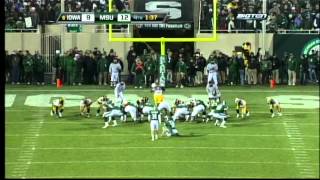 2009 6 Iowa at Michigan State Highlights [upl. by Waldner194]