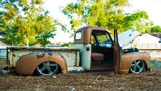 1950 Chevy 3100 BaggedRat Rod Bad AssPart 2 Cruising [upl. by Silvanus]