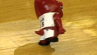 Toronto Raptor Mascot dancing to Livin on a Prayer 2011 [upl. by Shanie710]