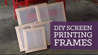 DIY screen printing frames  CharliMarieTV [upl. by Ademla]