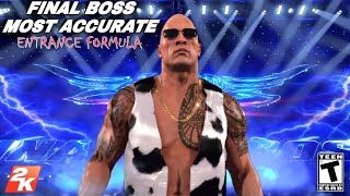 FINAL BOSS THE ROCK MOST ACCURATE ENTRANCE FORMULA W NEW THEME amp GFX PACK [upl. by Dlawso226]