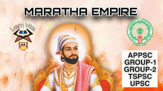 MARATHA EMPIRE  SHIVAJI  in TELUGU amp ENGLISH  APPSC TSPSC UPSC [upl. by Arebma]