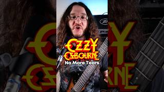 Ozzy Osbourne  No More Tears guitar guitarlesson metal [upl. by Strenta]