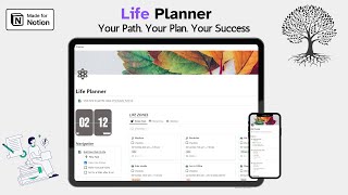 How to Organize your Life in Notion  Life Planner Notion Template For FREE [upl. by Eudoxia404]