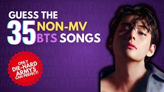 GUESS THE 35 BTS BSIDES  NONMV SONGS 💜  HARDCORE ARMY TEST  ARE YOU A REAL ARMY [upl. by Dorrej819]