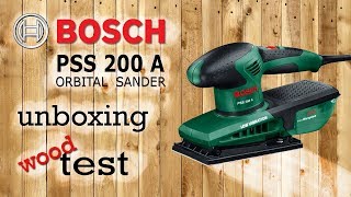 Unboxing and testing Bosch PSS200A Orbital Sander [upl. by Johnson]