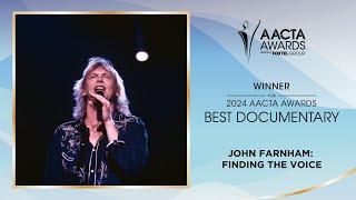 John Farnham Finding The Voice wins Best Documentary at the 2024 AACTA Awards [upl. by Deborah]