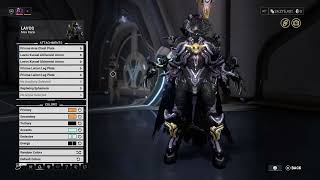 warframe LAVOS 4th skin fashionframe with details [upl. by Nojid]