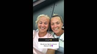 Magdalena Eriksson and Pernille Harder IG QampA June 25th 2020 [upl. by Enyr264]