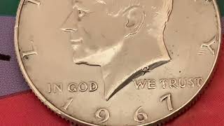 USA 👉🇺🇸👉 KENNEDY HALF SILVER DOLLARS 1967 [upl. by Saqaw]