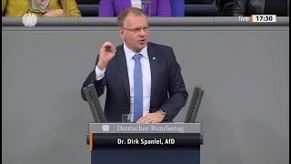 AKTUELL  REDE DIRK SPANIEL  AFD  AM 19OKTOBER IM DEUTSCHEN BUNDESTAG IN BERLIN [upl. by Terrence]