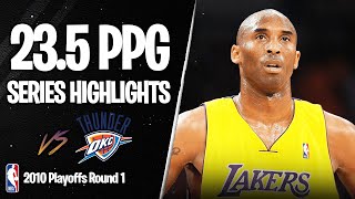 Kobe Bryant Full Series Highlights vs Oklahoma City Thunder  2010 Playoffs First Round  235 PPG [upl. by Haras]