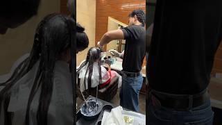 Hair work mode on 😍☺ hairwork hairtreatment hairtrends shortvideo viralvideo viralshort [upl. by Yenar]