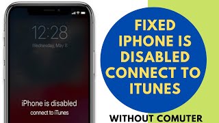 iPhone is disabled connect to iTunes fixed without computer and losing data [upl. by Arney709]