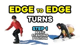 Quick Edge to Edge turns  Snowboarding Short radius turn  No Flat Base Moment [upl. by Margarethe]