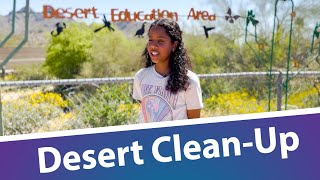 Desert CleanUp at Mercury Mine Elementary School [upl. by Yelrehs]