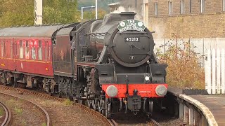 A RARE loco to be used on the Mainline 45212 at Carnforth 280924 [upl. by Hardman]